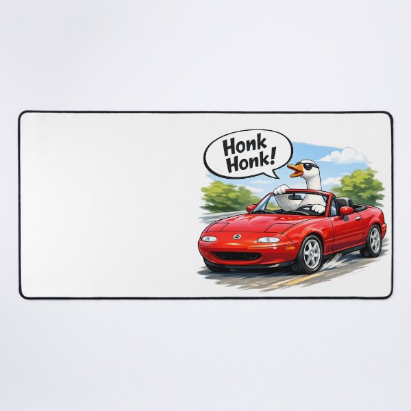 Item preview, Goose Driving Red Roadster designed and sold by aistrokeofart.