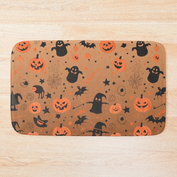 Item preview, Spooky Season Collage – Cute Halloween Doodles | Orange designed and sold by Frohyou.