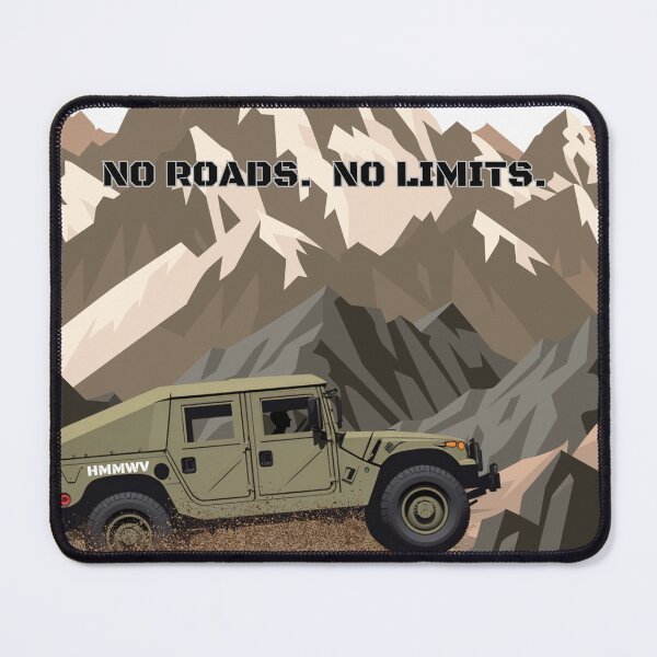 Item preview, No Road. No Limits. – HMMWV Off-Road Tee | Tactical Vehicle Adventure Design designed and sold by SIGNAL & BLOOM.