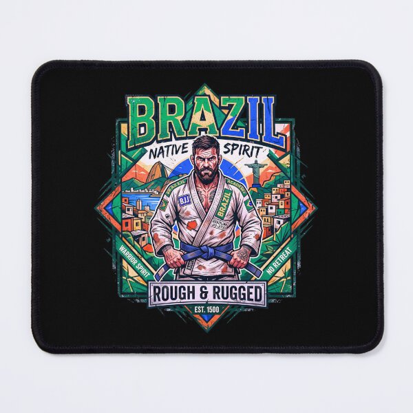 Item preview, Brazil Native Spirit - Rough & Rugged BJJ Warrior designed and sold by rich-moda.