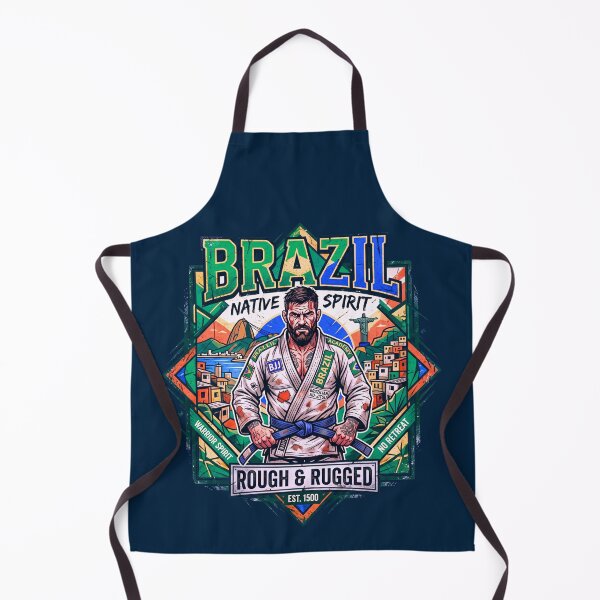Item preview, Brazil Native Spirit - Rough & Rugged BJJ Warrior designed and sold by rich-moda.