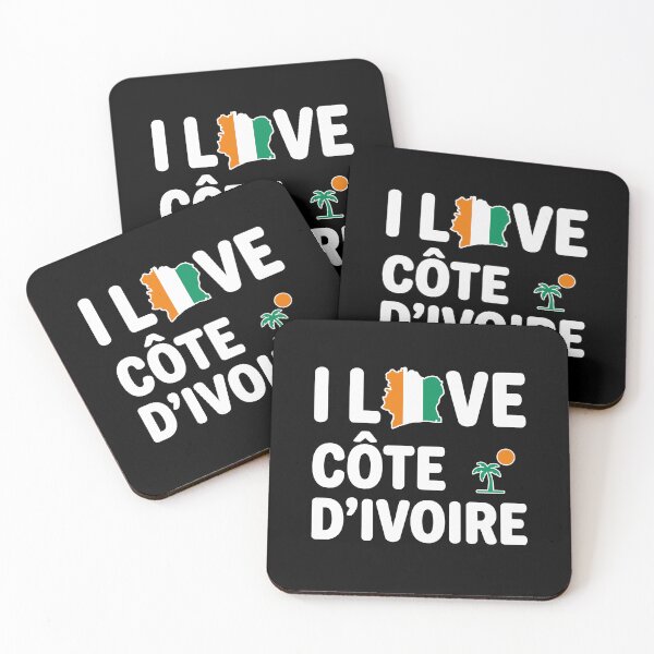 Item preview, I Love Côte d’Ivoire Country Pride Design designed and sold by crouchingpixel.