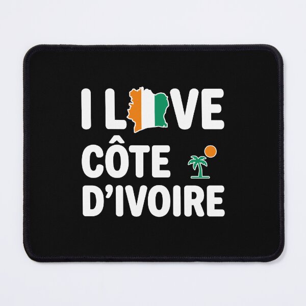 Item preview, I Love Côte d’Ivoire Country Pride Design designed and sold by crouchingpixel.