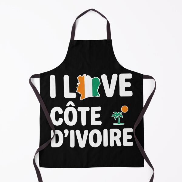 Item preview, I Love Côte d’Ivoire Country Pride Design designed and sold by crouchingpixel.