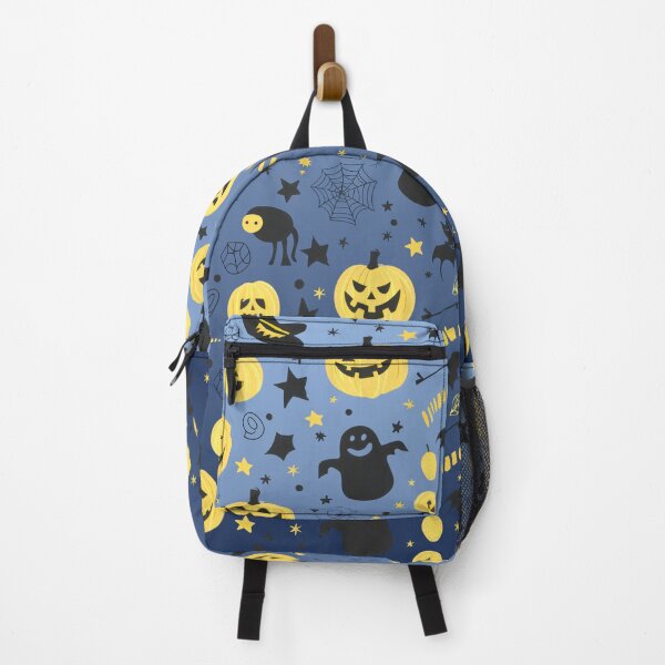 Item preview, Spooky Season Collage – Cute Halloween Doodles | Yellow & Blue designed and sold by Frohyou.