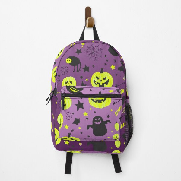Item preview, Spooky Season Collage – Cute Halloween Doodles | Chartreuse & Purple designed and sold by Frohyou.