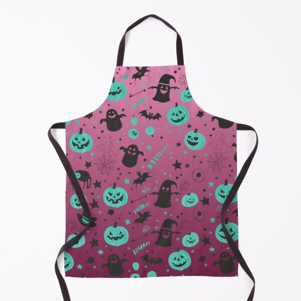 Item preview, Spooky Season Collage – Cute Halloween Doodles | Teal & Pink designed and sold by Frohyou.