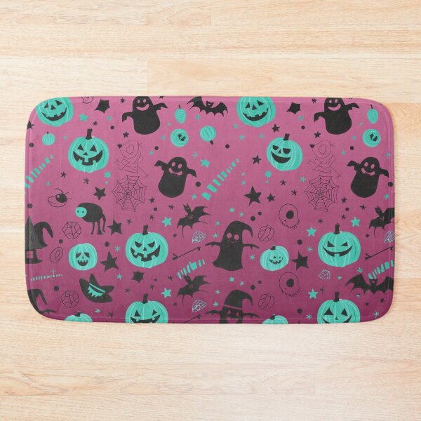 Item preview, Spooky Season Collage – Cute Halloween Doodles | Teal & Pink designed and sold by Frohyou.
