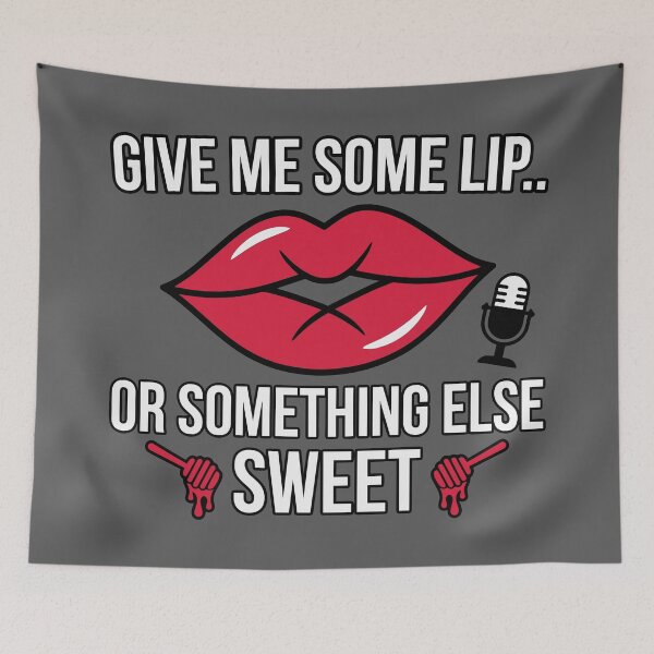 Item preview, Give Me Some Lip Or Something Else Sweet Retro Lips designed and sold by Amir Faysal.