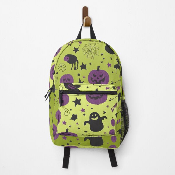 Item preview, Spooky Season Collage – Cute Halloween Doodles | Purple & Chartreuse designed and sold by Frohyou.