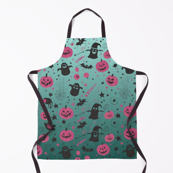 Item preview, Spooky Season Collage – Cute Halloween Doodles | Pink & Teal designed and sold by Frohyou.
