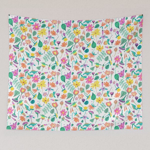 Item preview, Cheerful Spring Floral Pattern in Watercolor designed and sold by ElizabethCoelho.
