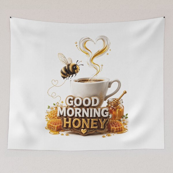 Item preview, Honeyheart Morning: A Sweet Start to the Day designed and sold by BlissBlvdShop.