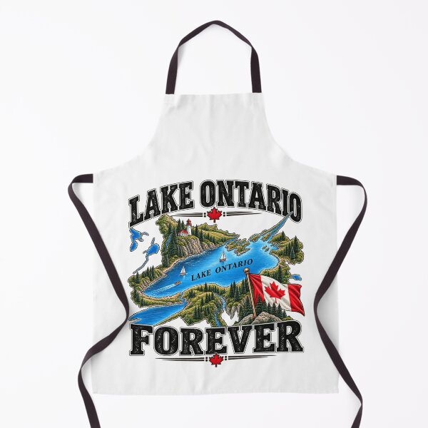 Item preview, Lake Ontario Forever Canada Great Lakes Map Canadian Pride Nature Lover designed and sold by 76Valeria.