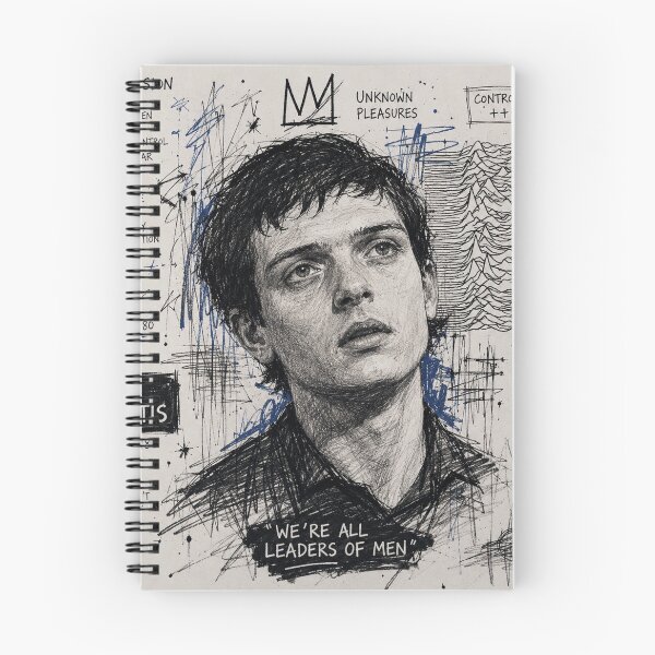 Item preview, Ian Curtis – Unknown Pleasures | Boreal Sketchbook Series No. 10 designed and sold by Boreal Apparel.