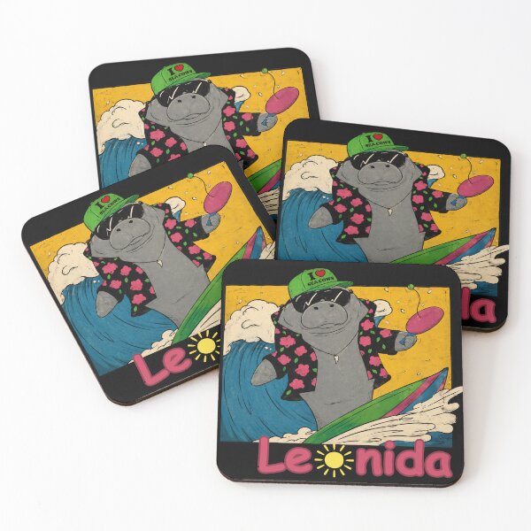 Item preview, Leonida Surfing Shark Hawaiian Beach Retro designed and sold by Foryoubroshirt.