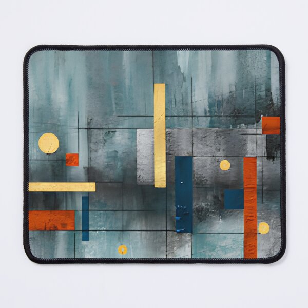 Item preview, Modern Bauhaus Style Geometric Grid Abstract Wall Art designed and sold by LuxocaDesigns24.