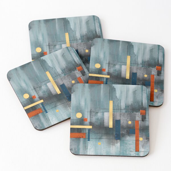 Item preview, Modern Bauhaus Style Geometric Grid Abstract Wall Art designed and sold by LuxocaDesigns24.