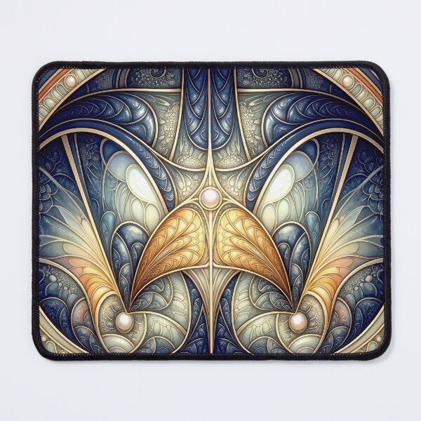 Item preview, Mystic Ocean Art Nouveau Fractal Mandala designed and sold by Frackxion.