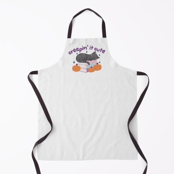 Item preview, Creepin It Cute Bookish Black Cat with Books and Pumpkins designed and sold by winterpumpkin.