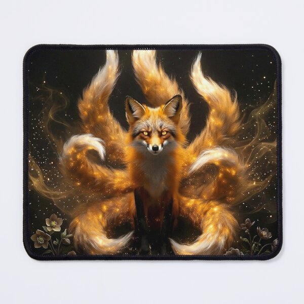 Item preview, Nine-Tail Kitsune | Gothic Fantasy Fox Art designed and sold by Briarmoire.