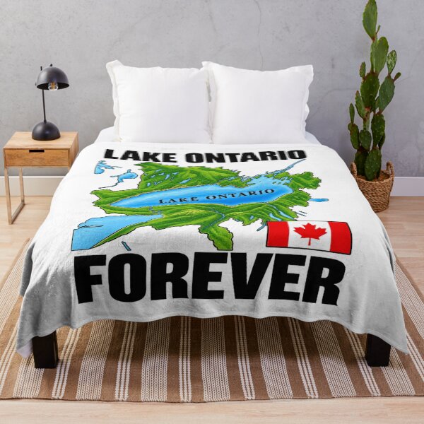 Item preview, Lake Ontario Forever Canada Great Lakes Map Canadian Pride Nature Lover designed and sold by 76Valeria.