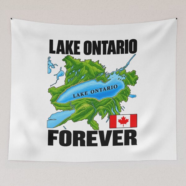 Item preview, Lake Ontario Forever Canada Great Lakes Map Canadian Pride Nature Lover designed and sold by 76Valeria.