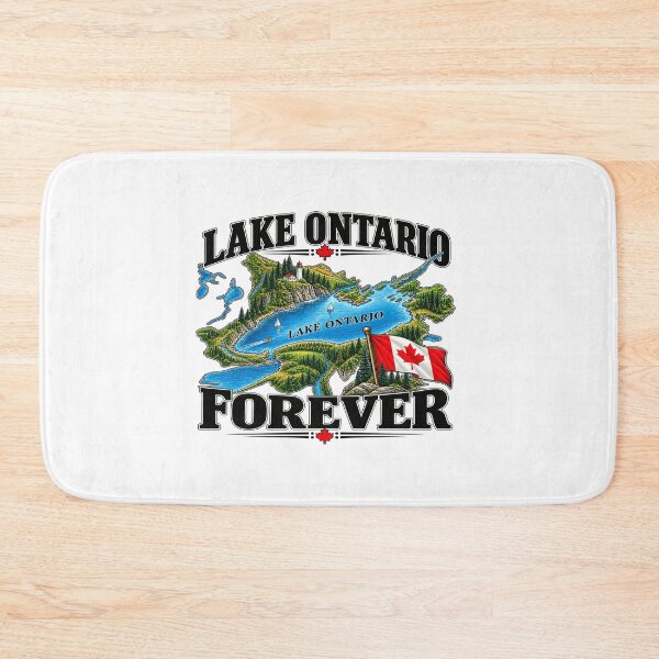 Item preview, Lake Ontario Forever Canada Great Lakes Map Canadian Pride Nature Lover designed and sold by 76Valeria.