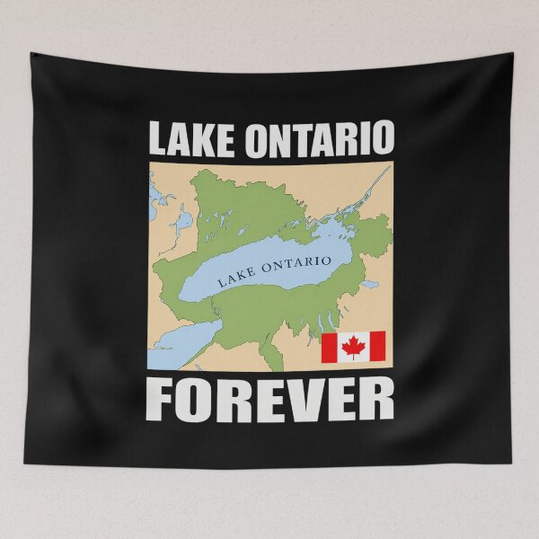 Item preview, Lake Ontario Forever Canada Great Lakes Map Canadian Pride Nature Lover designed and sold by 76Valeria.