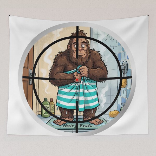 Item preview, Funny Bigfoot Sighting - Sasquatch In The Shower designed and sold by Spank My Yeti.