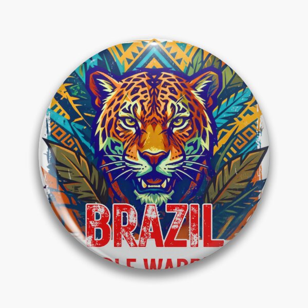 Item preview, Brazil Jungle Warriors - Fierce Amazon Jaguar Tribal Art designed and sold by rich-moda.