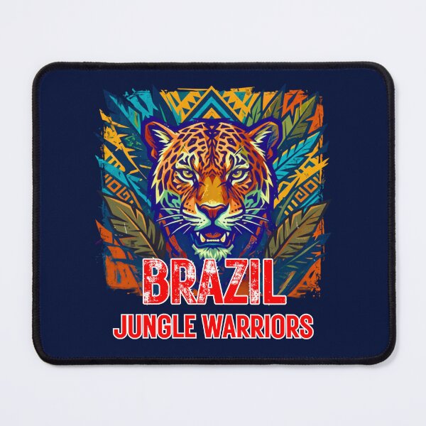 Item preview, Brazil Jungle Warriors - Fierce Amazon Jaguar Tribal Art designed and sold by rich-moda.