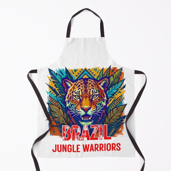 Item preview, Brazil Jungle Warriors - Fierce Amazon Jaguar Tribal Art designed and sold by rich-moda.