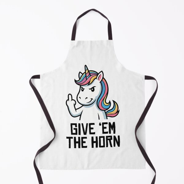 Item preview, Give Em The Horn Angry Unicorn Middle Finger designed and sold by Amir Faysal.