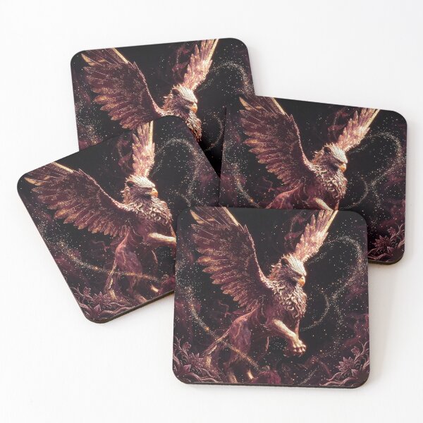 Item preview, Golden Griffin | Romantasy Fantasy Creature Art designed and sold by Briarmoire.