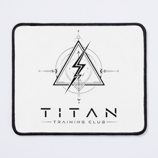 Item preview, Titan Training Club - Geometric Lightning Bolt Gym Emblem designed and sold by CUTE_CAT ⭐⭐⭐⭐⭐.