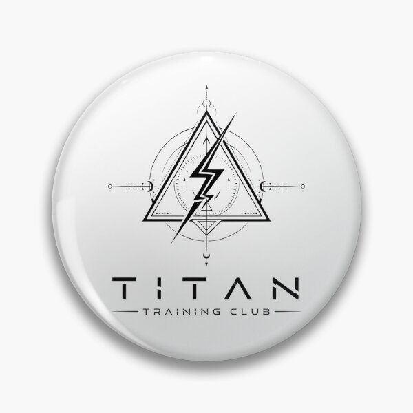 Item preview, Titan Training Club - Geometric Lightning Bolt Gym Emblem designed and sold by CUTE_CAT ⭐⭐⭐⭐⭐.