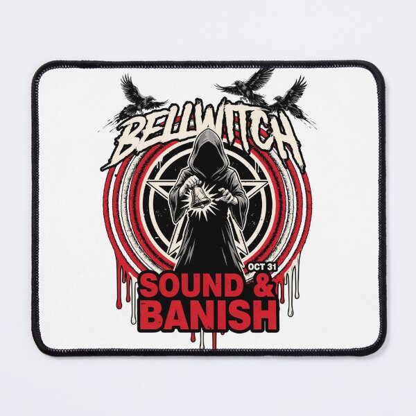 Item preview, Bellwitch Sound & Banish T-Shirt | Occult Ritual Bell Halloween Graphic Tee v12 designed and sold by DarylWelsh2024.