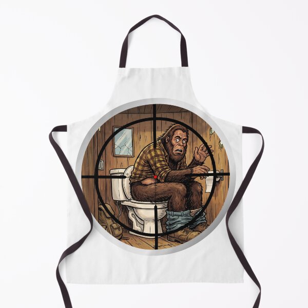 Item preview, Funny Bigfoot Sighting - Sasquatch On The Toilet designed and sold by Spank My Yeti.