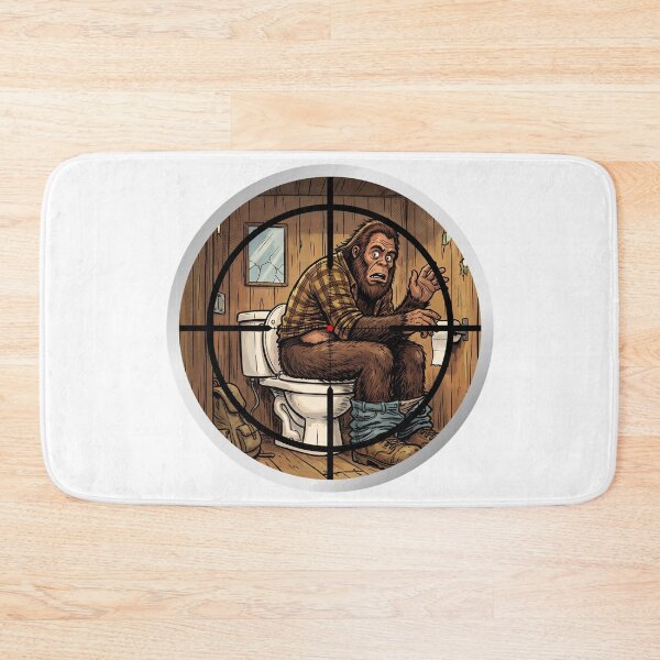 Item preview, Funny Bigfoot Sighting - Sasquatch On The Toilet designed and sold by Spank My Yeti.