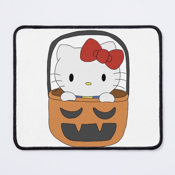 Item preview, Cute Sanrio Character Hello Kitty in Pumpkin Basket Halloween Kawaii Fall Illustration designed and sold by Iska-Designs.