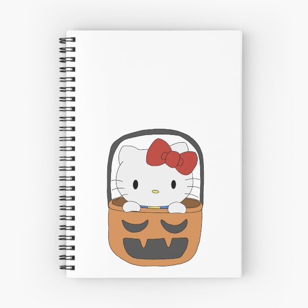 Item preview, Cute Sanrio Character Hello Kitty in Pumpkin Basket Halloween Kawaii Fall Illustration designed and sold by Iska-Designs.