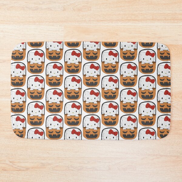 Item preview, Cute Sanrio Character Hello Kitty in Pumpkin Basket Halloween Kawaii Fall Illustration designed and sold by Iska-Designs.