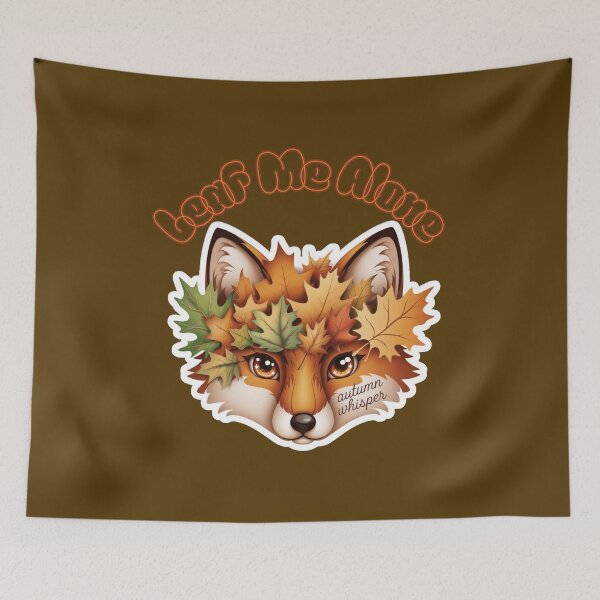 Item preview, Leaf Me Alone Cute Autumn Fox Funny Fall Leaves Nature Lover designed and sold by Evelashop.