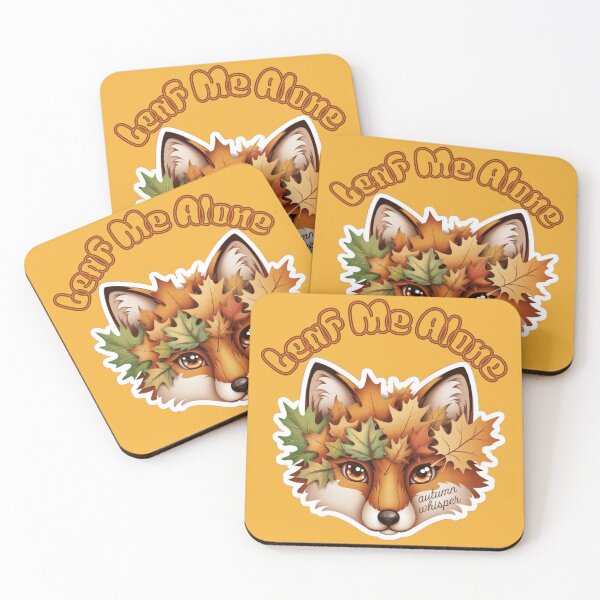 Item preview, Leaf Me Alone Cute Autumn Fox Funny Fall Leaves Nature Lover designed and sold by Evelashop.