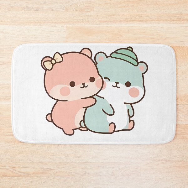 Item preview, Wholesome Kawaii Bear Hug - Cute Soft Pastel Couple designed and sold by Cuddly-Critters.