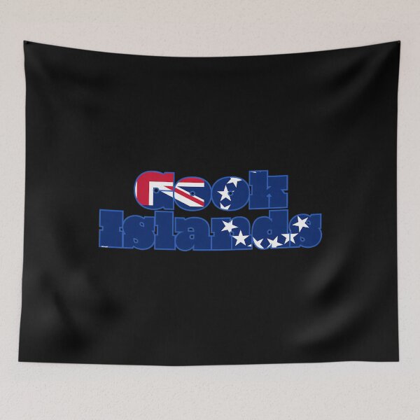 Item preview, Cook Islands Font With Cook Islander Flag designed and sold by LaveraRoper.