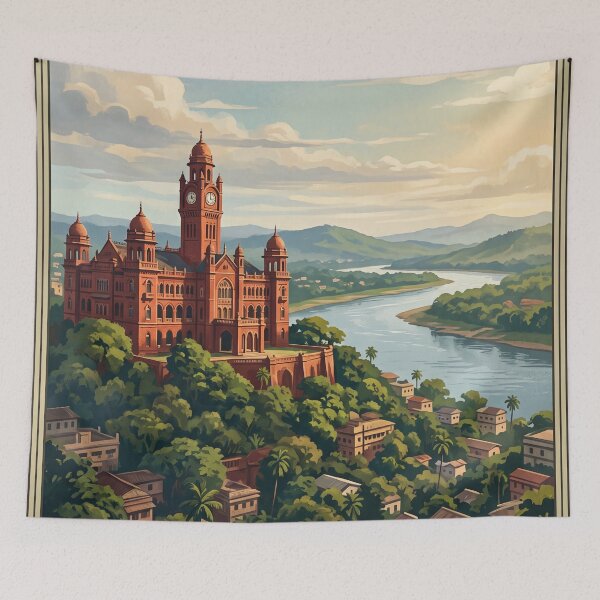 Item preview, Chittagong Bangladesh Vintage Travel Art – Patenga Beach & Bay of Bengal designed and sold by Bomax121.