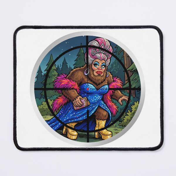 Item preview, Funny Bigfoot Sighting - Sassy Sasquatch Drag Queen designed and sold by Spank My Yeti.