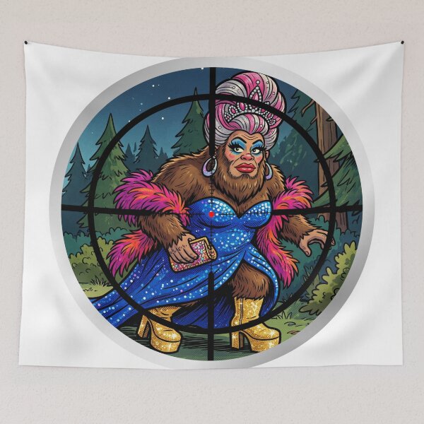 Item preview, Funny Bigfoot Sighting - Sassy Sasquatch Drag Queen designed and sold by Spank My Yeti.